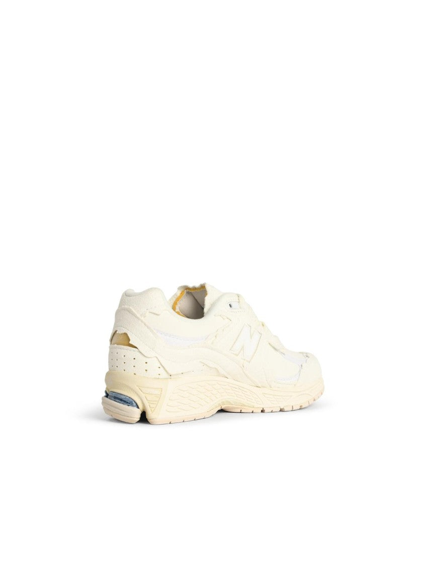 New Balance 2002 R' Ivory Fabric Sneakers