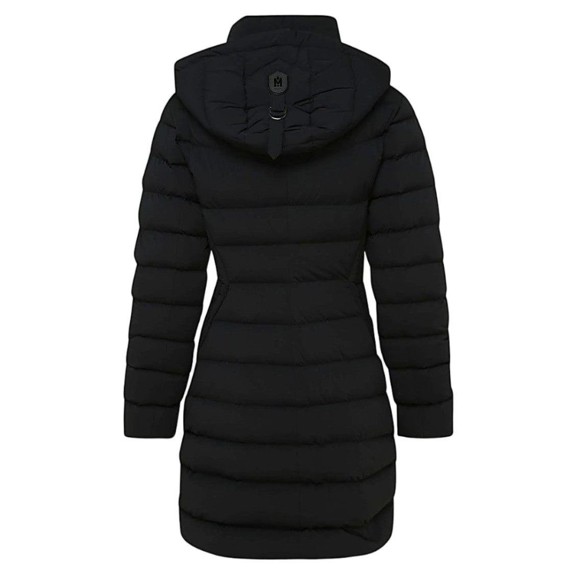 Mackage Quilted Down Coat With Detachable Hood And Fitted Silhouette