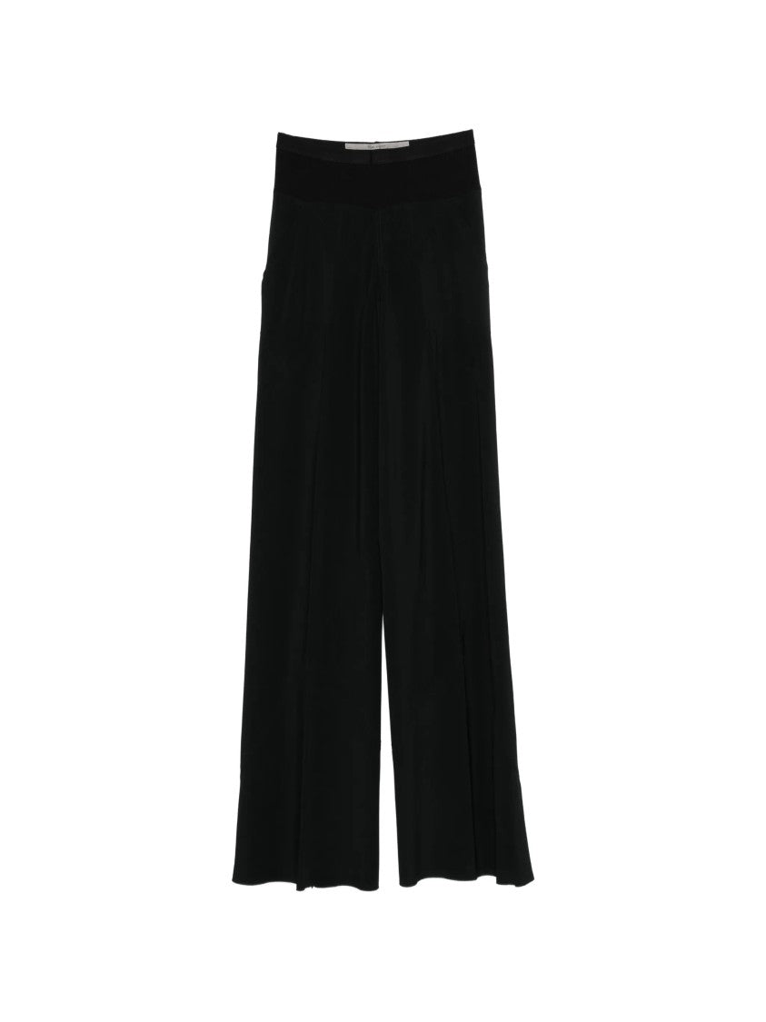 Rick Owens Bias Pantaloni Black Wide-Leg Trousers