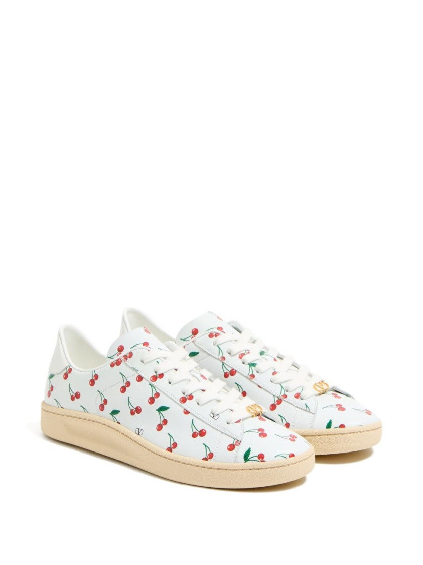 Valentino Garavani Royco Sneaker Calfskin With Cherryfic Pattern