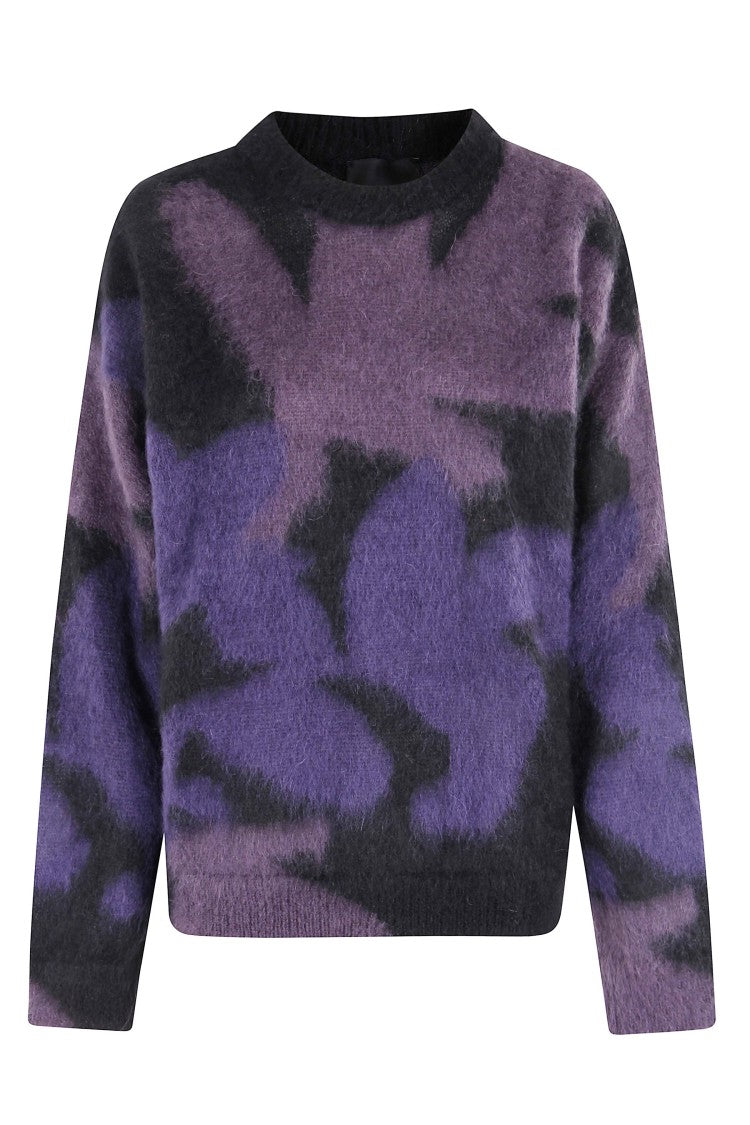 Roberto Collina Ikebana Inlay Choker Sweater