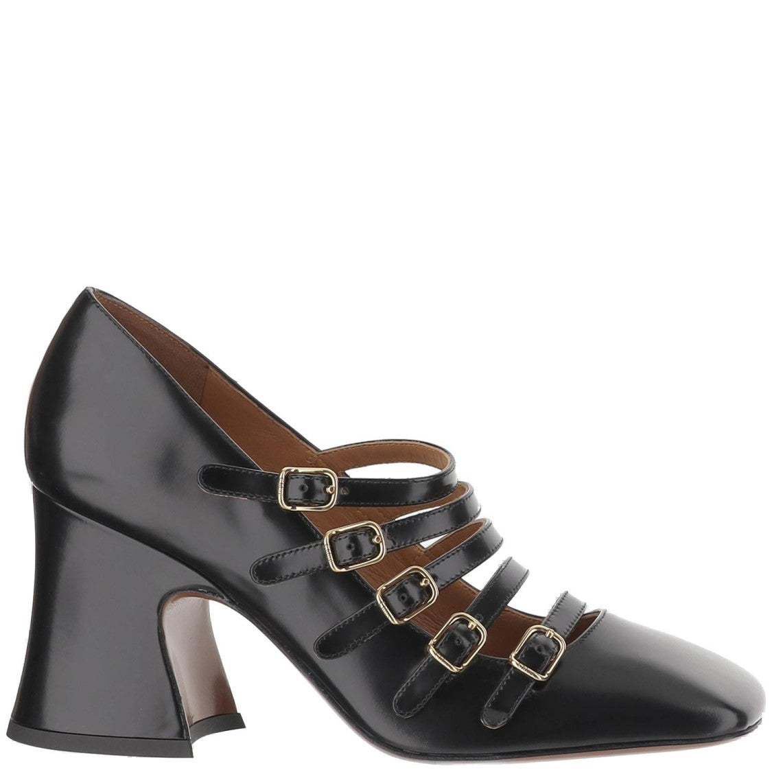 Chloé Janis Shiny Leather Pumps