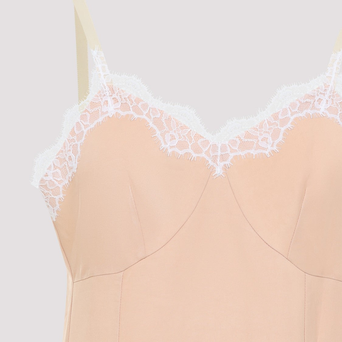 Carven Lingerie Beige Viscose Midi Dress