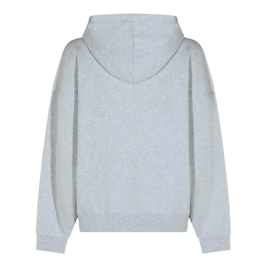 Anine Bing Light Grey Cotton Sweatshirt With Hoodie And Logo Detail