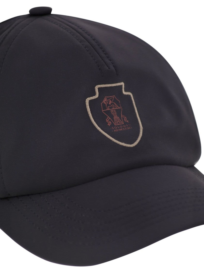 Brunello Cucinelli Baseball Cap In Tech Fabric With Logo