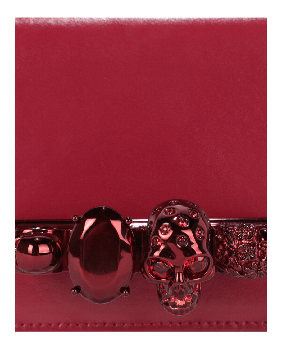 Alexander Mcqueen Mini Jeweled Knuckle Shoulder Bag