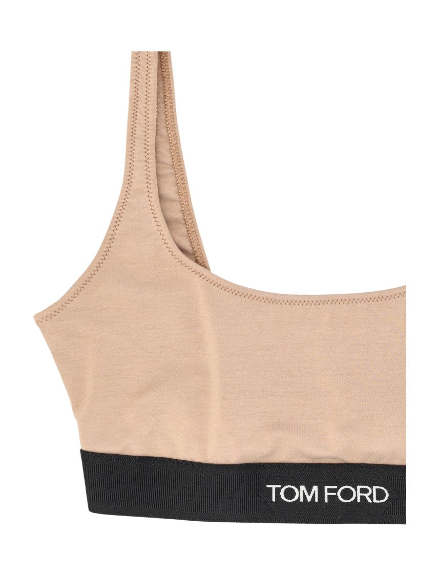 Tom Ford Modal Elasticized Logo Bralette
