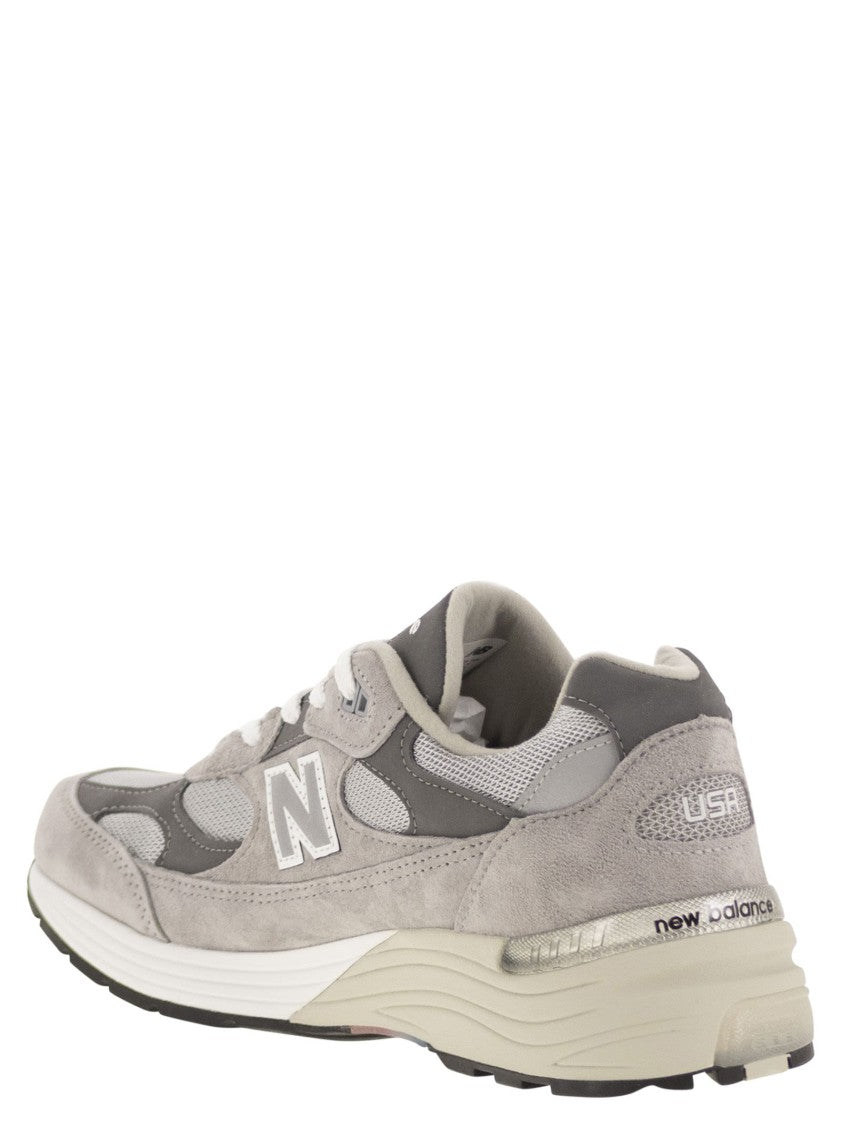 New Balance 992 Core Sneakers With Premium Suede And Mesh Construction