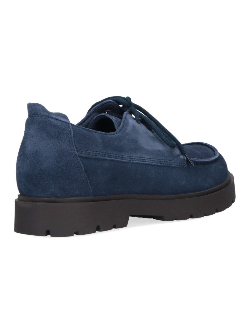 Birkenstock "Highwood Moc Lace Low" Derby Shoes – Blue