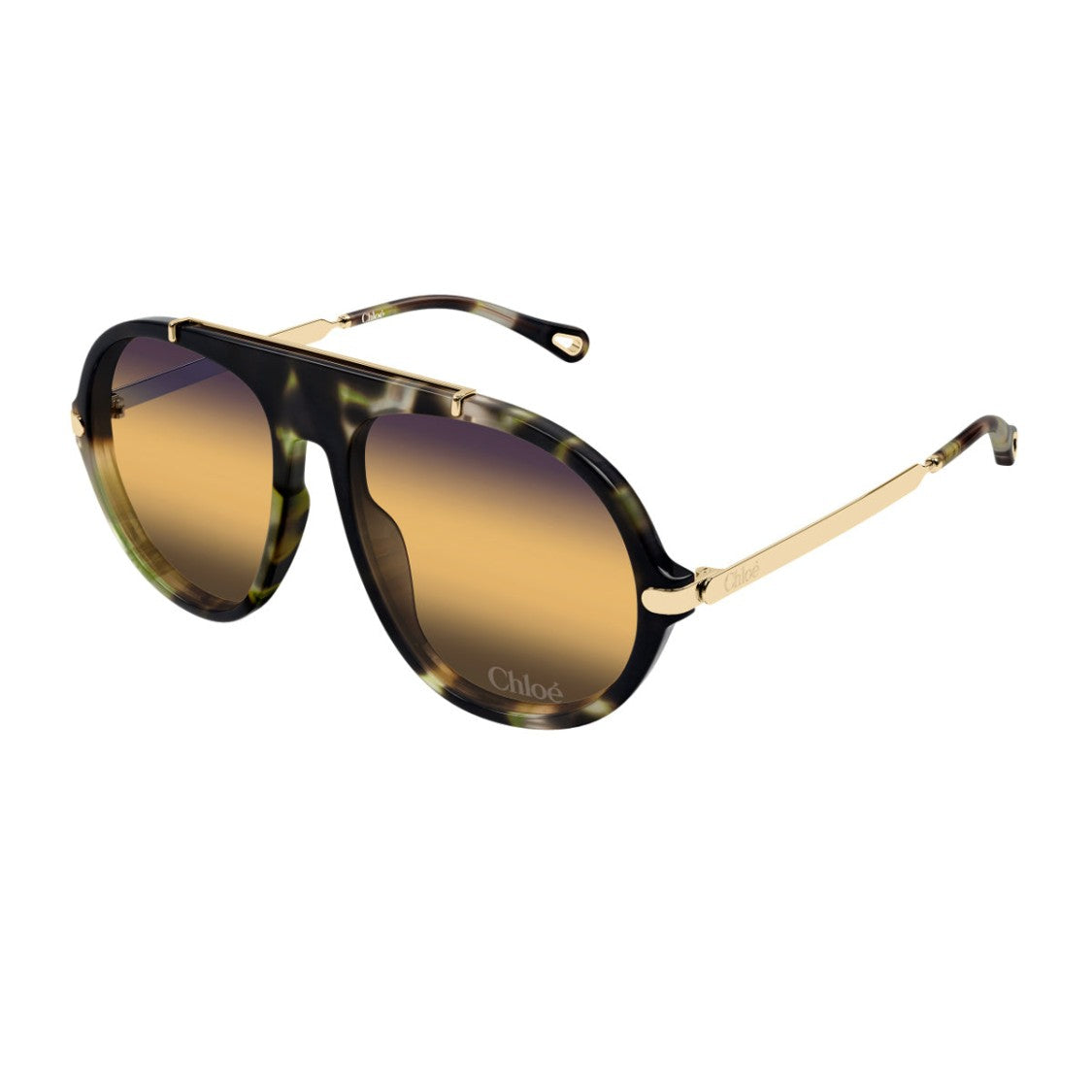 Kering Eyewear S.P.A. Havana Recycled Acetate Sunglasses