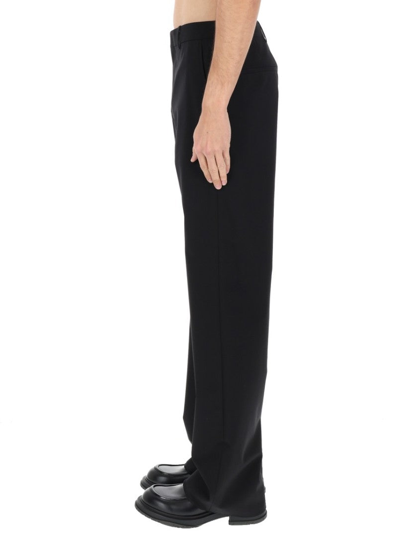 Gucci Tailored Wool And Silk Blend Pants With Clean Silhouette