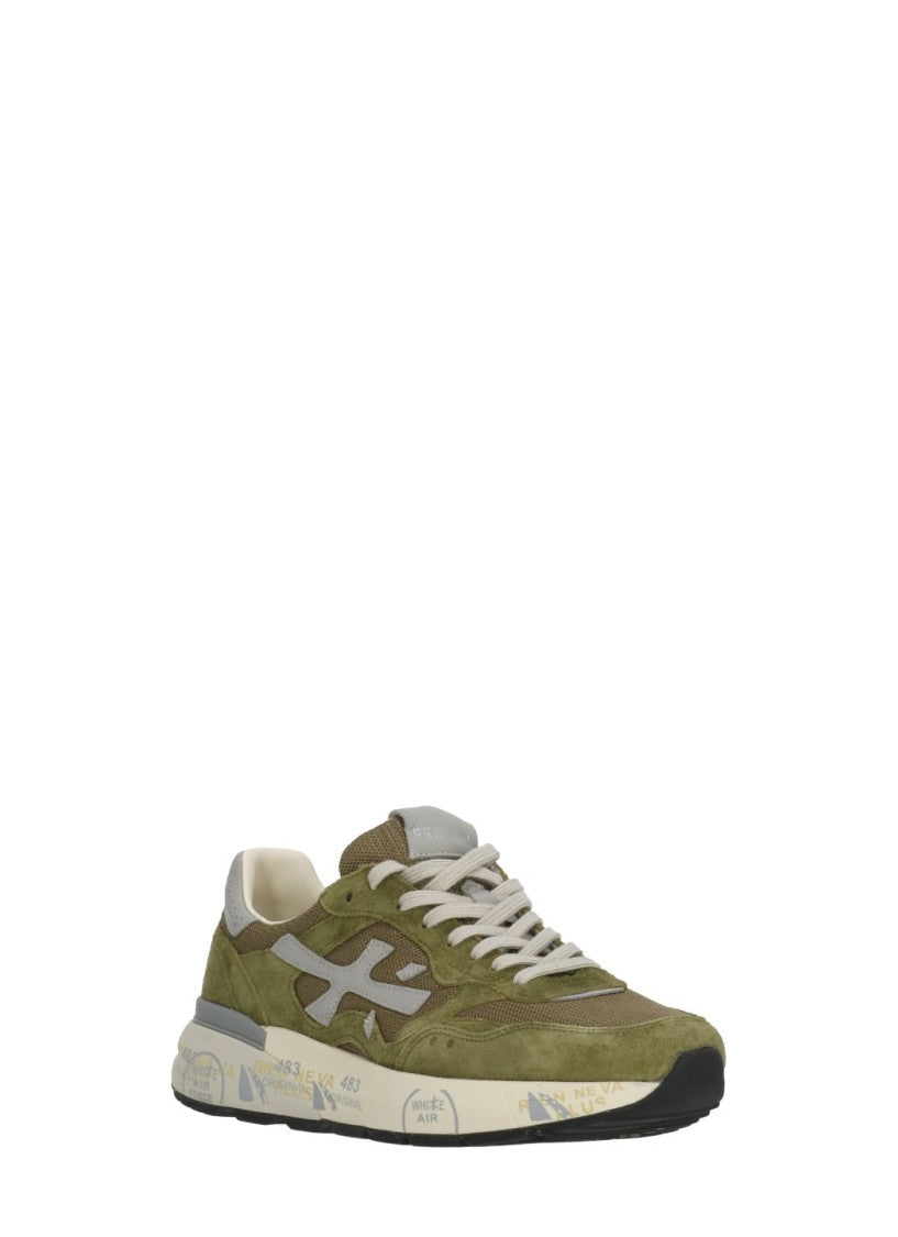 Premiata Green Mick 0.1 Suede Sneakers