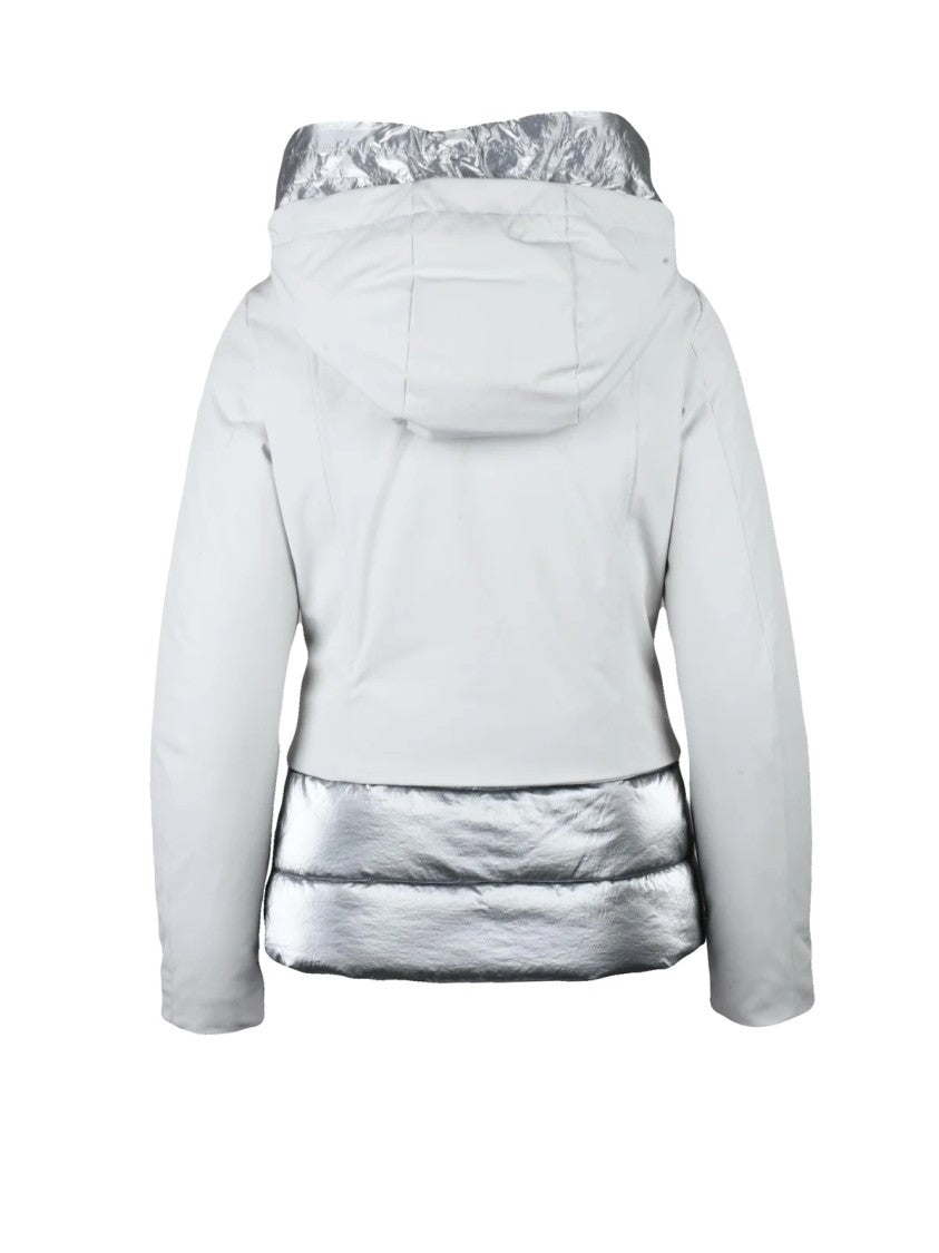 Bomboogie Indigo Fitted Wool-Blend Short Down Jacket