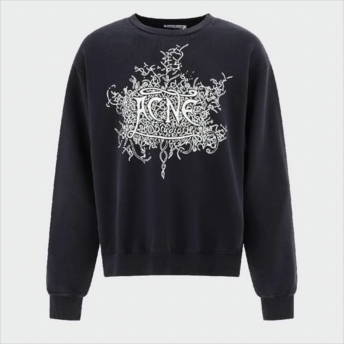 Acne Studios Relaxed Fit Long-Sleeve Sweatshirt With Graphic Design