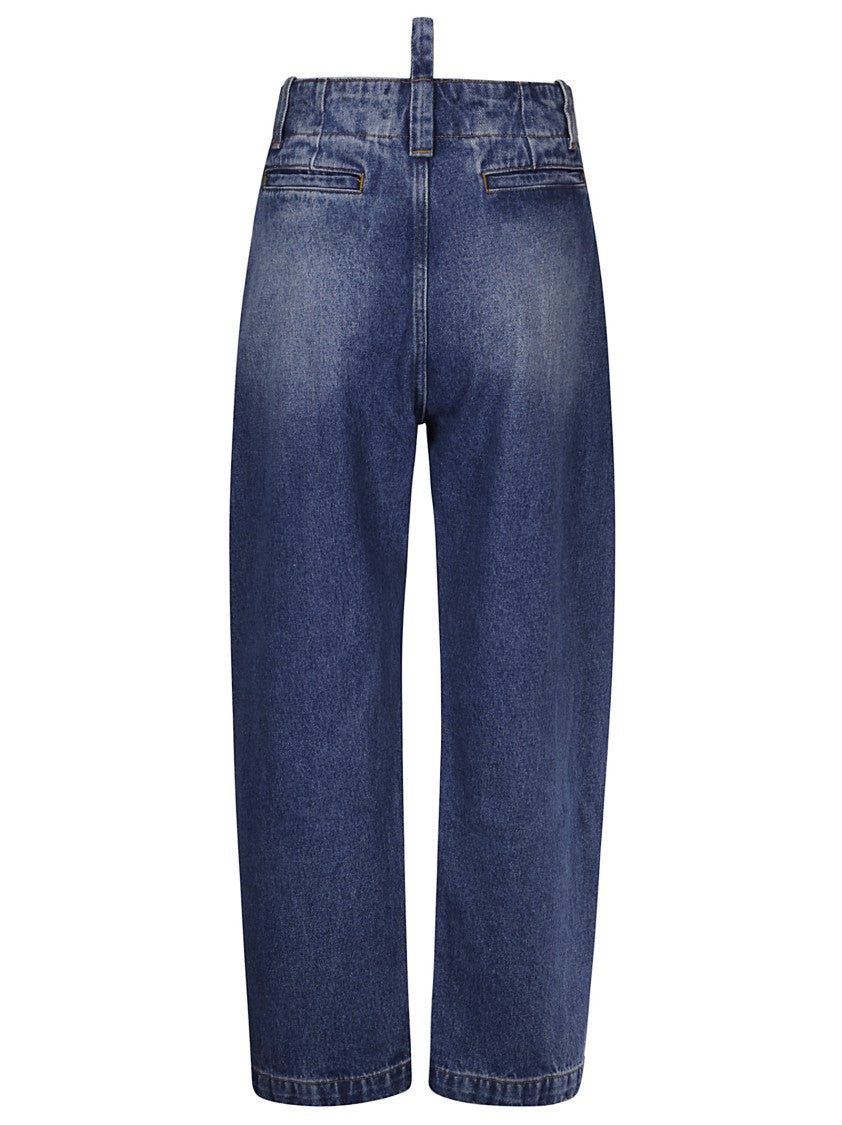 Studio Nicholson Jeans Vita Alta Quattro Tasche, Baggy Fit.