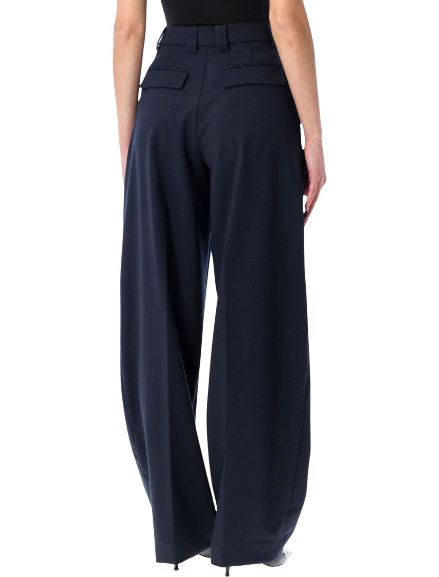 The Latest Tapered High Waisted Wool Pants