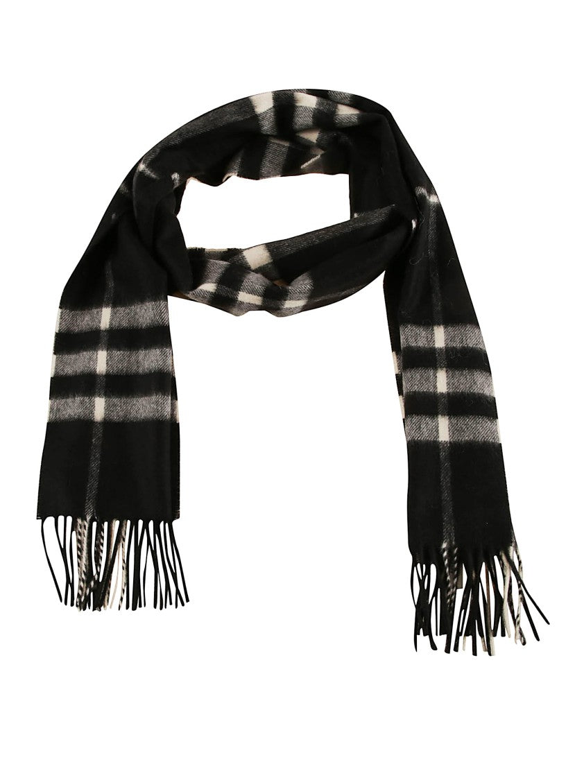 Burberry Cashmere Scarf With Vintage Check Motif