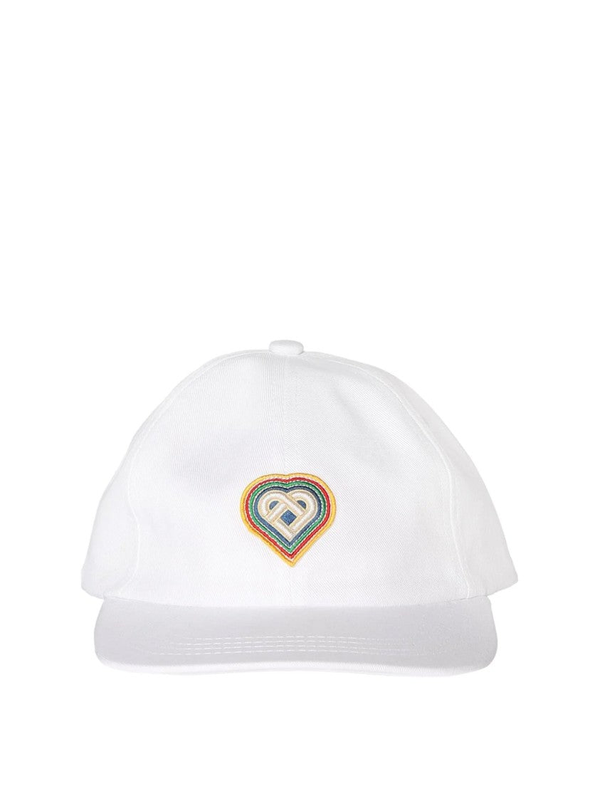 Casablanca Rainbow Heart Logo Baseball Cap