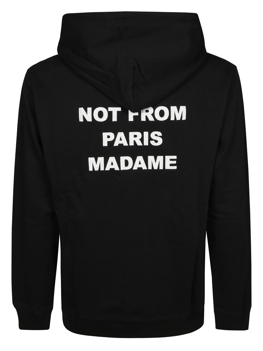 Drôle De Monsieur Crew Neck Black Slogan Sweatshirt