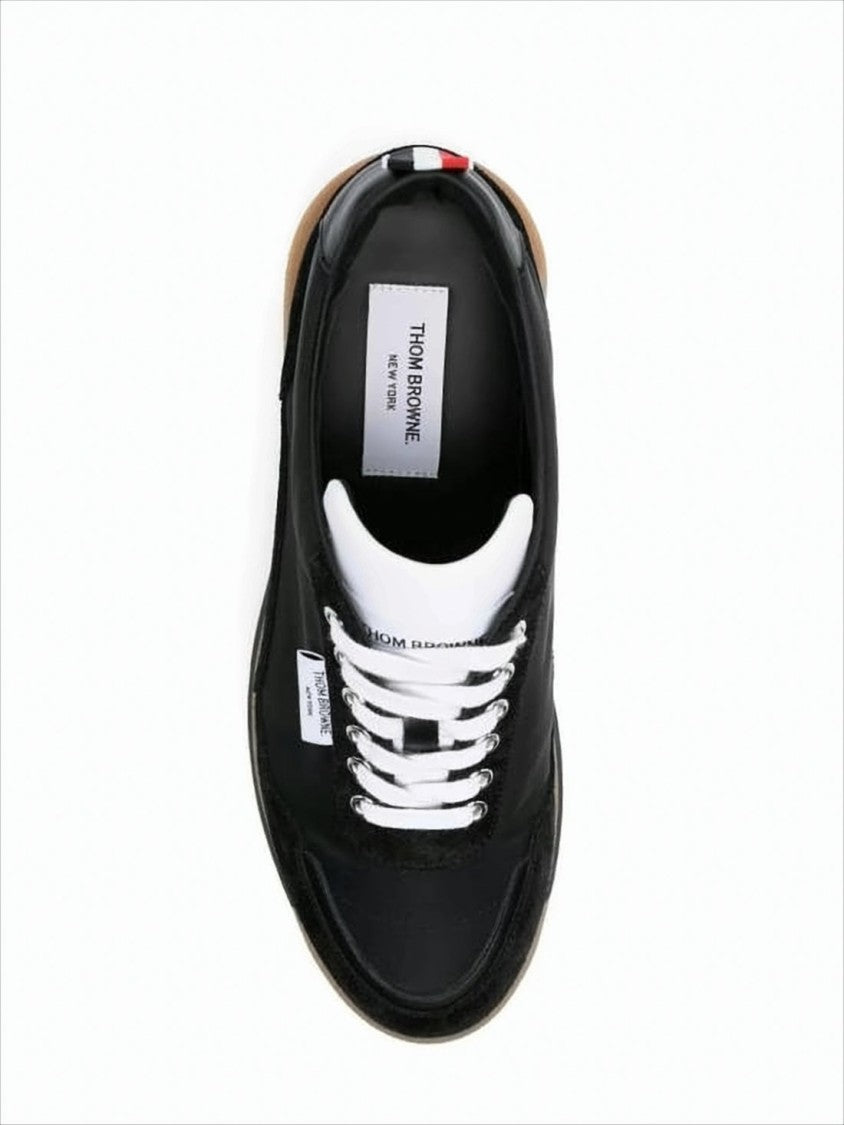 Thom Browne Black Sneakers With Calf Leather