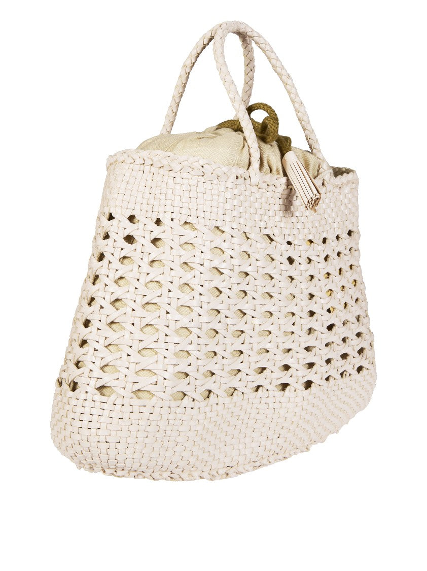 Dragon Diffusion Santa Cano Open Lattice Basket Bag