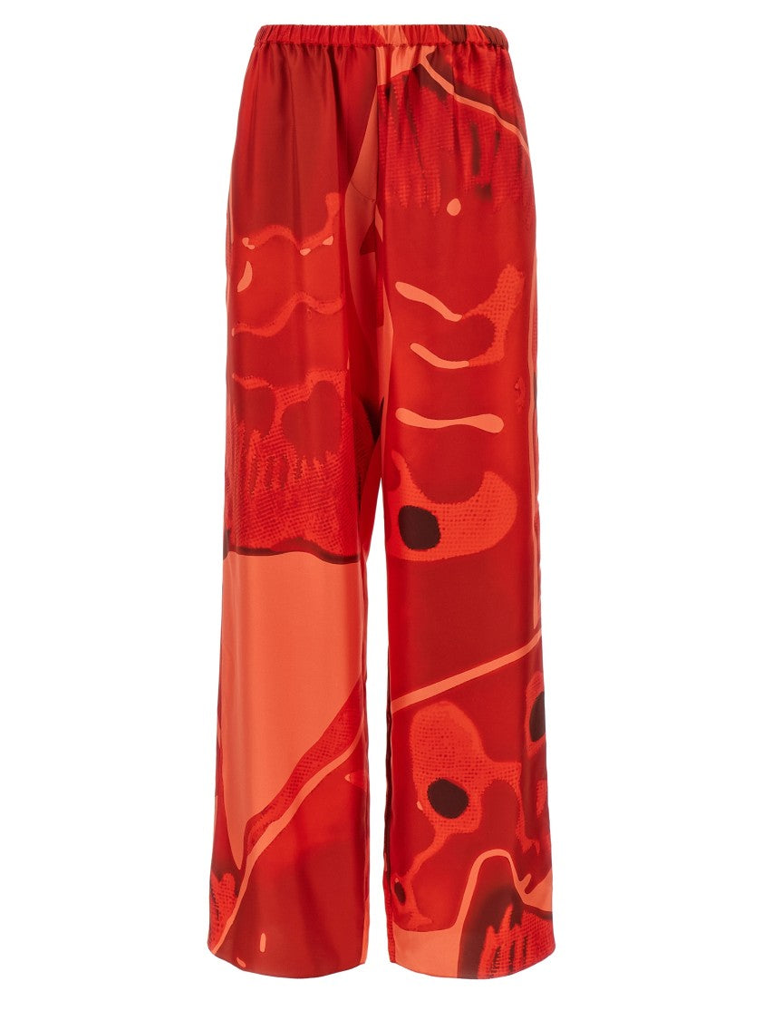 Ferragamo Palazzo Silk Pants