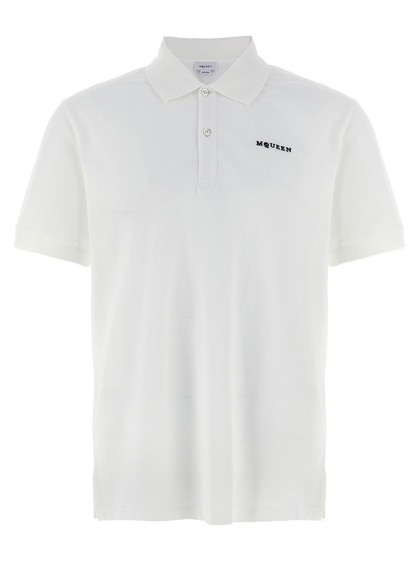 Mcqueen Logo Embroidery Polo Shirt