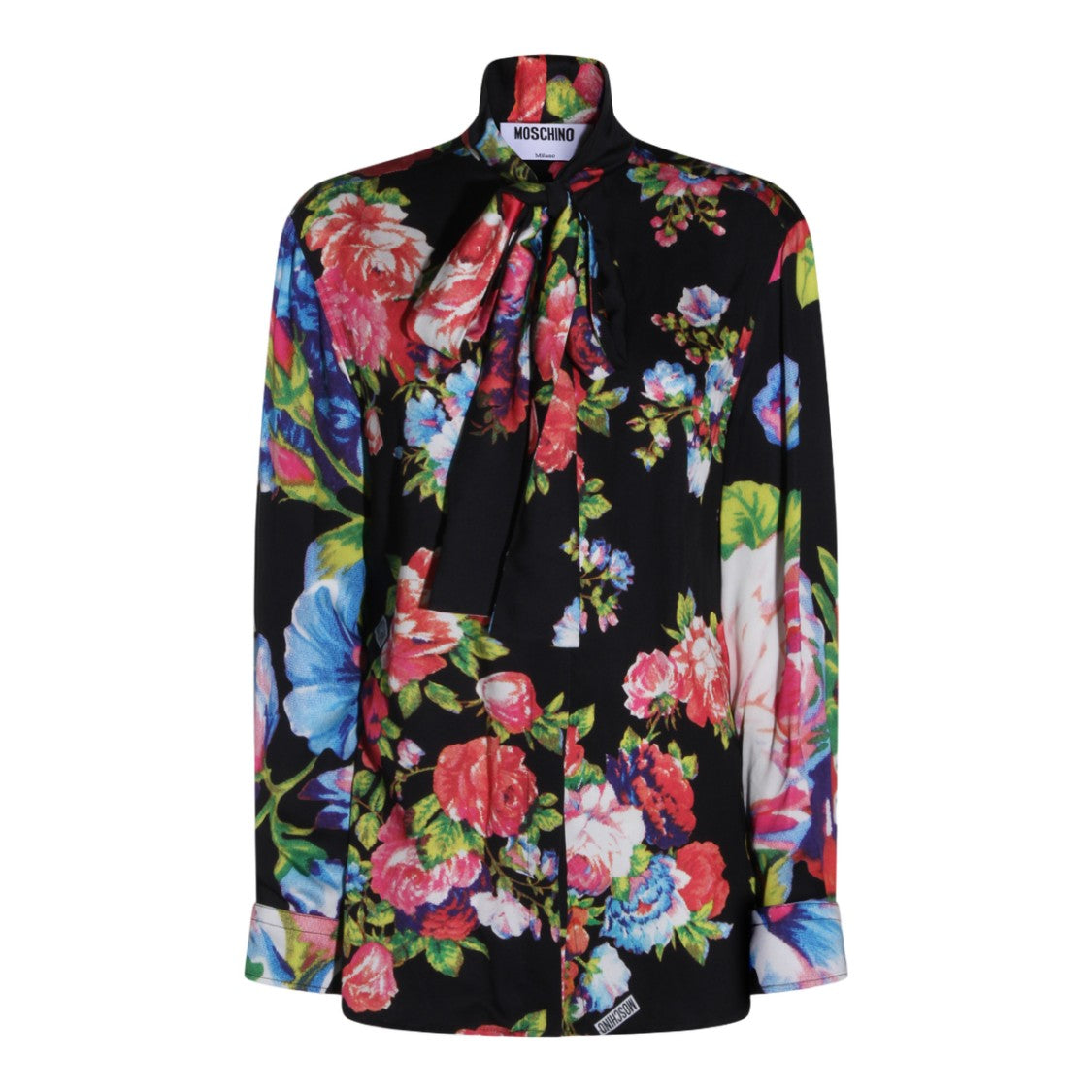 Moschino Tailored Black Shirt With Button-Down Front