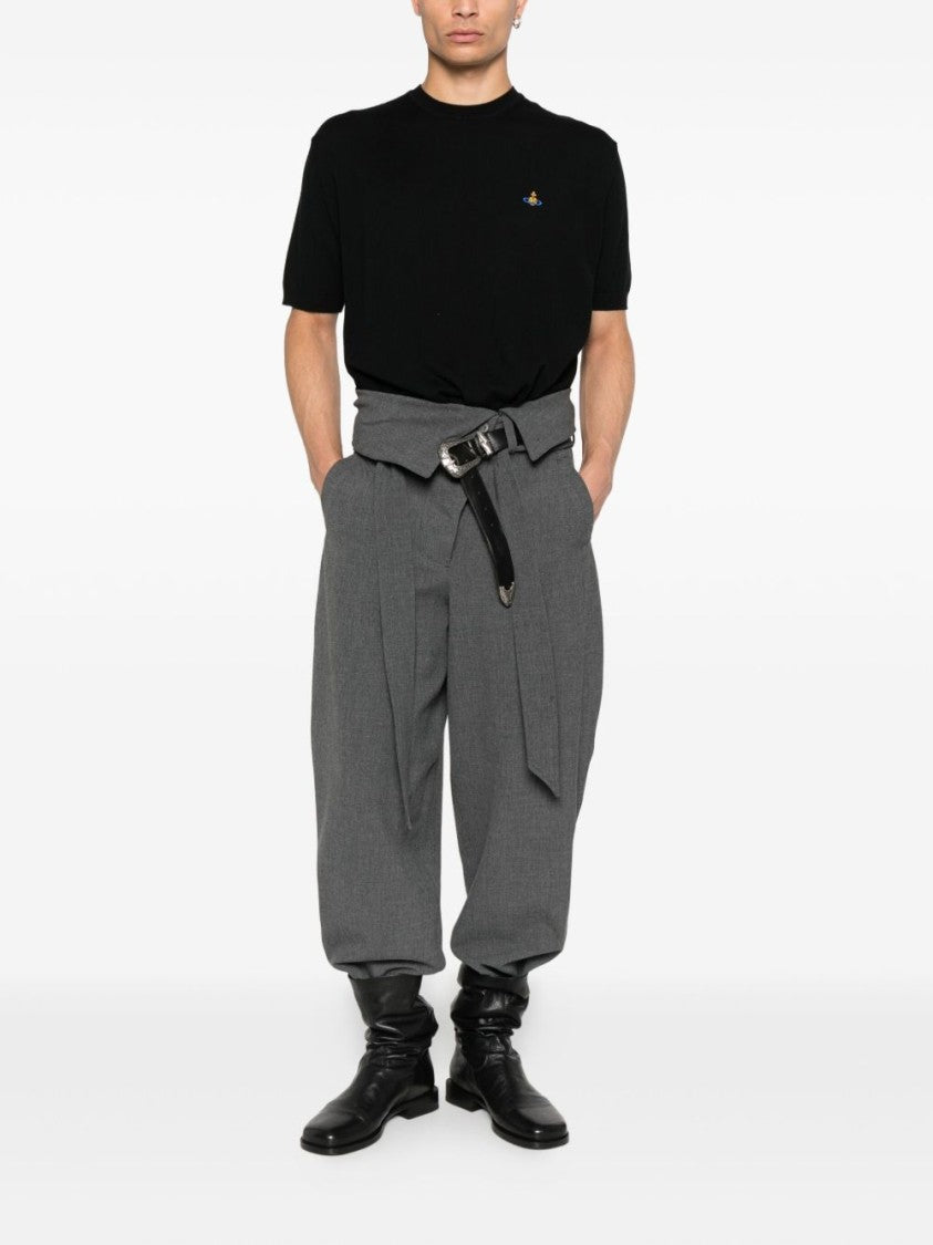 Vivienne Westwood Short-Sleeved Sweatshirt In Organic Cotton-Cashmere Blend