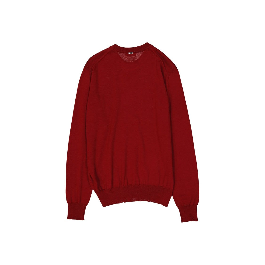 Herno Red Crew Neck Wool Pullover