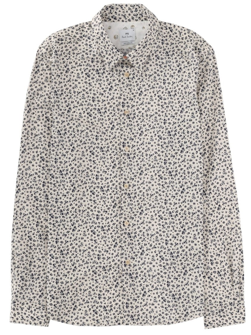 Ps Paul Smith Organic Cotton Intricate Floral Print Shirt