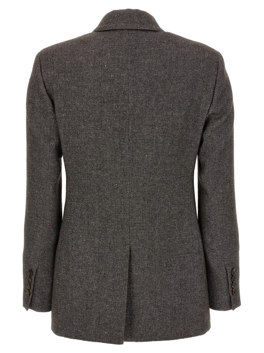 Brunello Cucinelli Tweed Monile Blazer