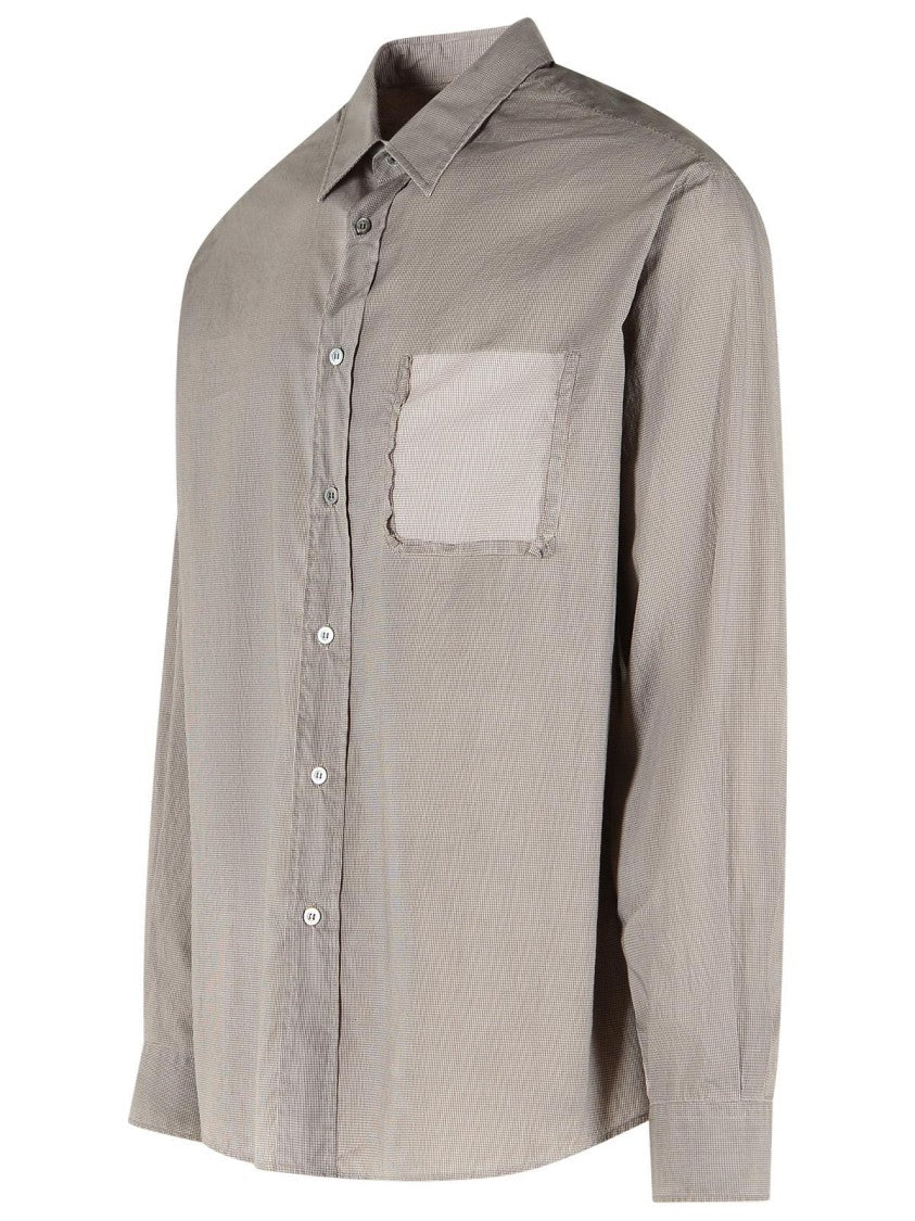 Maison Margiela 'Memory' Dark Beige Cotton Shirt