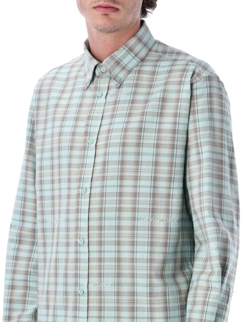 Off-White Marker Check Pastel Tone Shirt