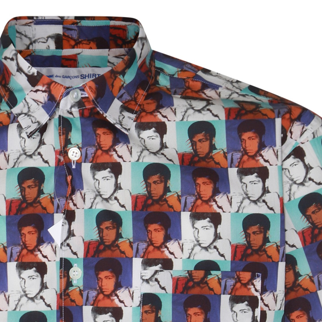 Comme Des Garçons Multicolor Cotton Pattern Print Shirt