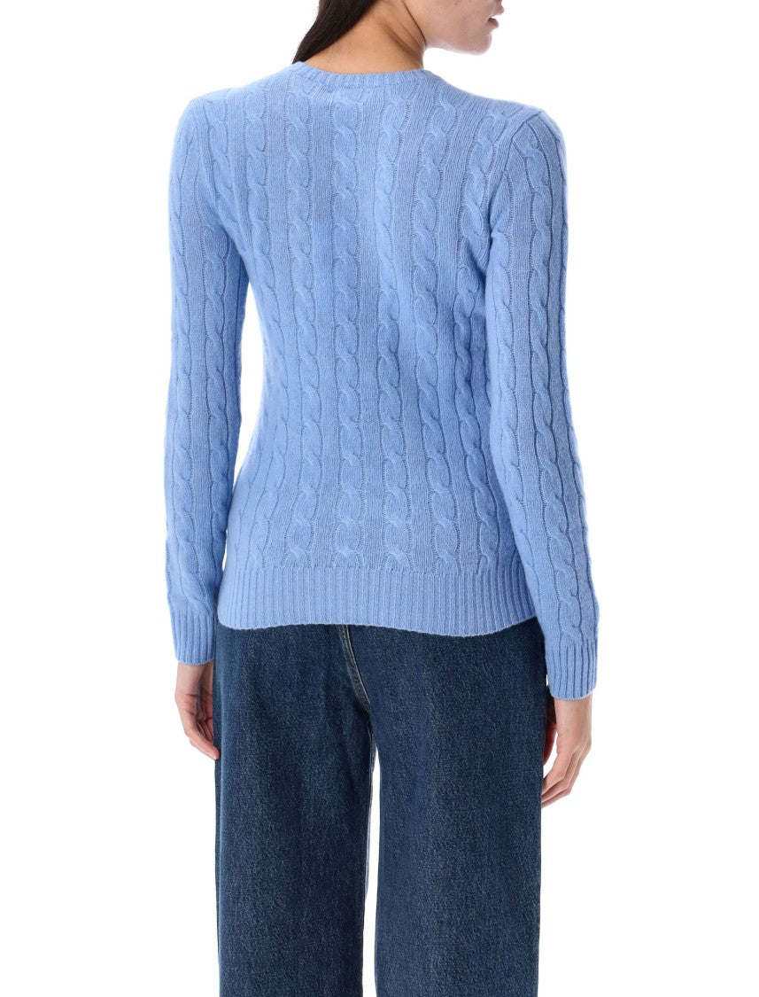 Polo Ralph Lauren New Litchfield Blue Cable Knit Sweater