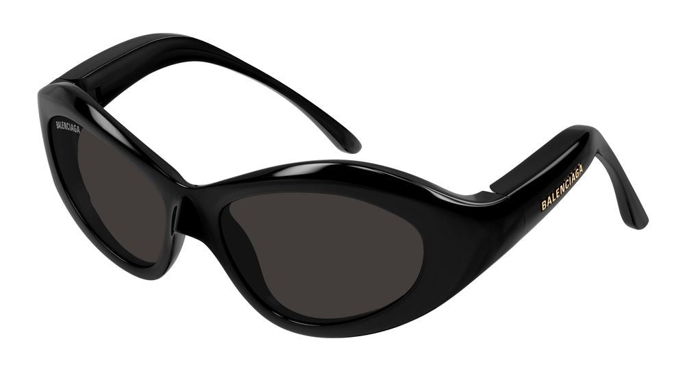 Balenciaga Black Bb0386s Bold Oversized Cat-Eye Sunglasses