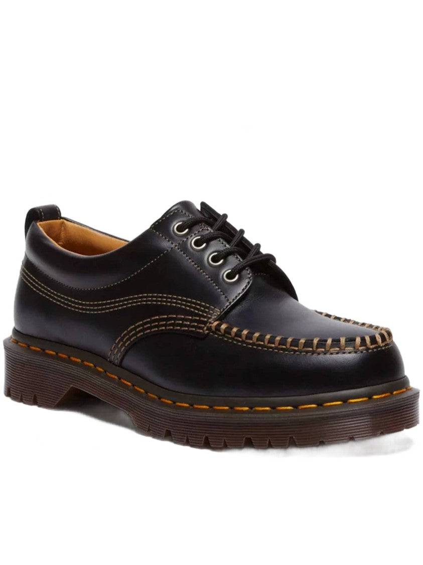 Dr. Martens Black Lowell Contrast Stitch Shoes