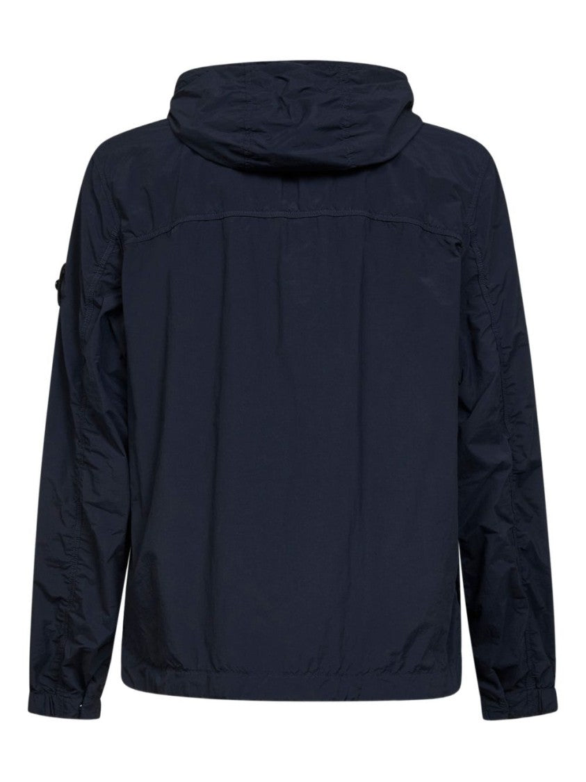 Stone Island Hooded Lightweight Jacket With Double-Slider Zip
