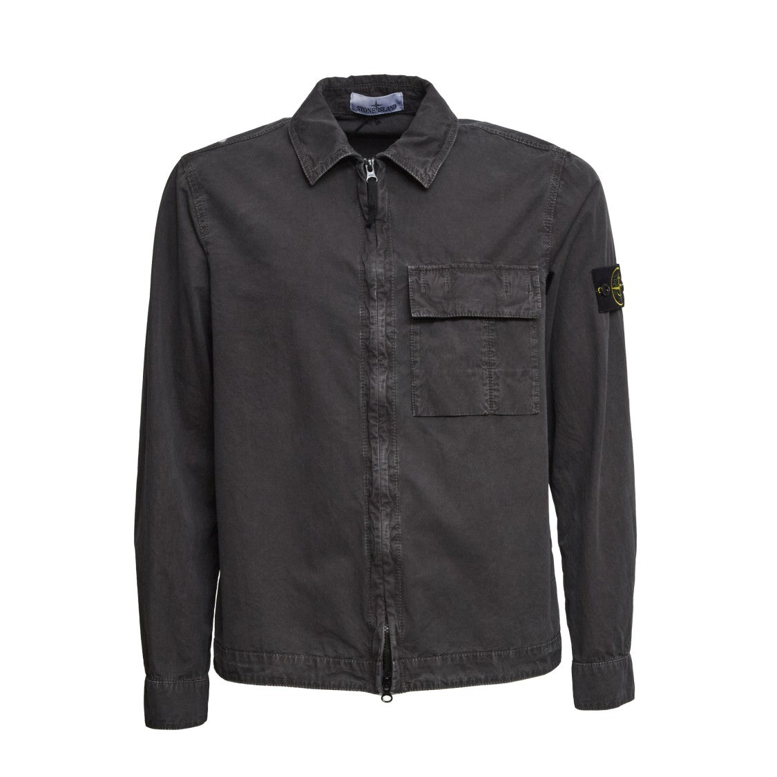Stone Island Canvas Old Effect Multi-Pocket Overshirt