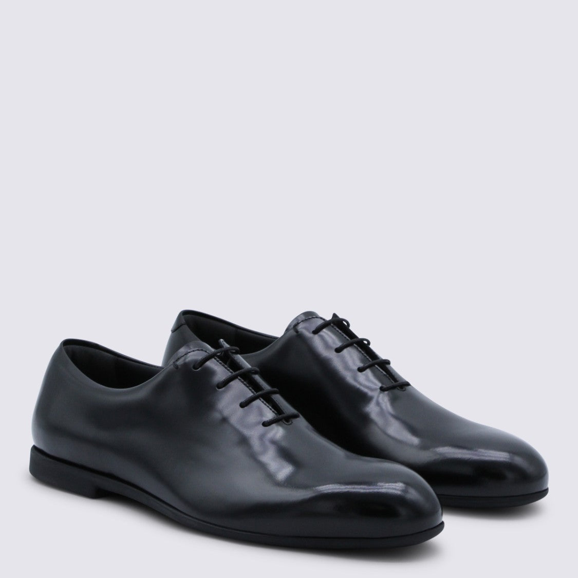 Jil Sander Minimalist Black Flat Shoes With Rounded Toe
