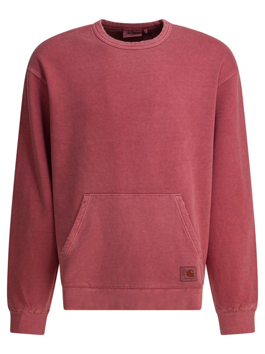 Carhartt Wip Relaxed Balloon Cut Crewneck Sweatshirt With Subtle Distress