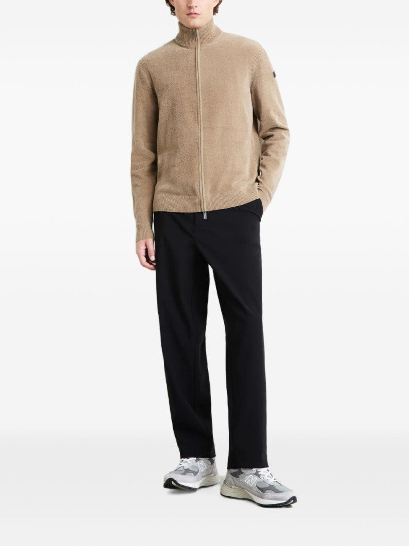 Rrd High Ribbed Collar Full Zip Sweater