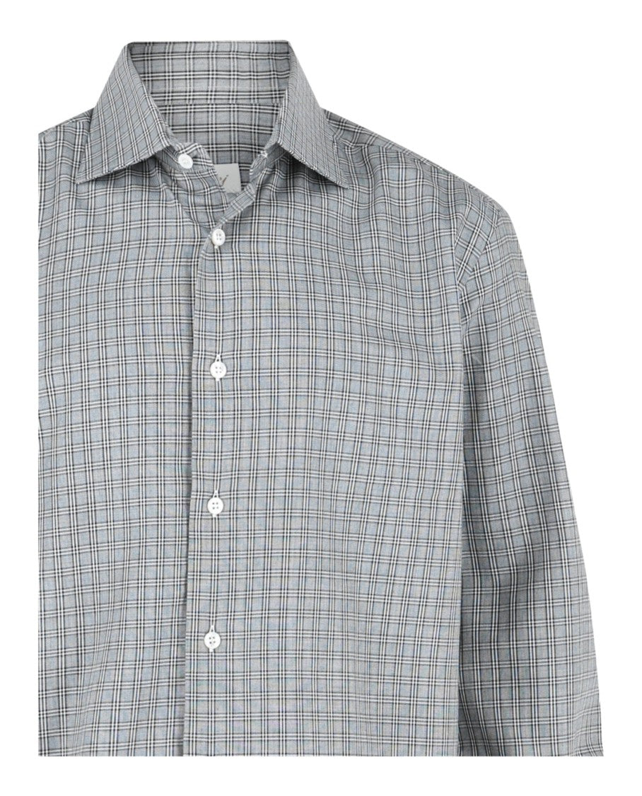 Brioni Plaid Button-Up Shirt
