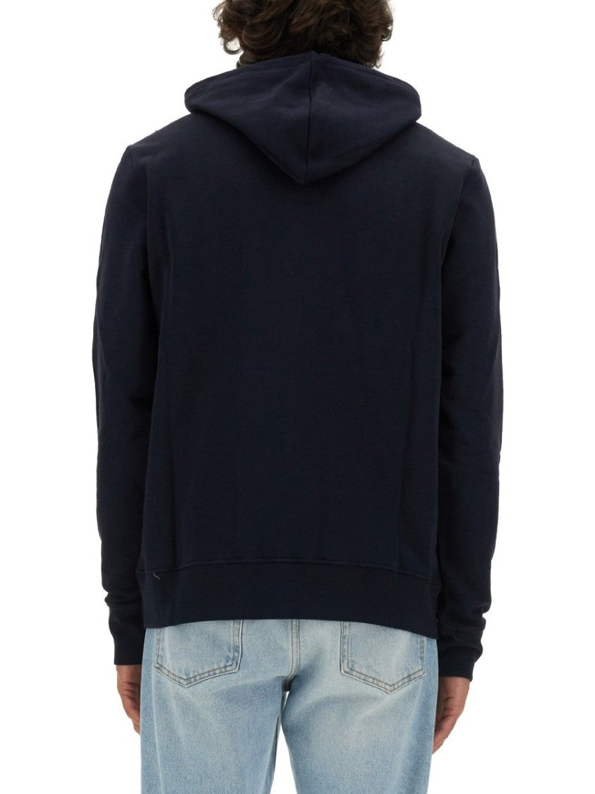 Paul Smith Classic Black Hoodie With Kangaroo Pocket
