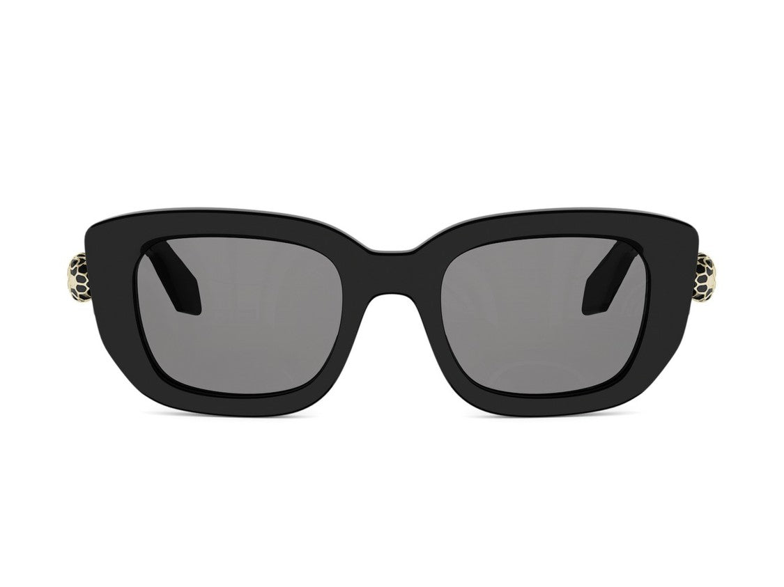 Bulgari Bv40087i Oversized Gold Snakehead Square Sunglasses