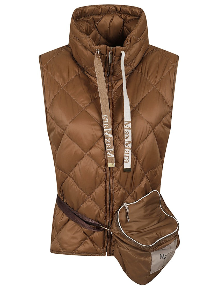 Max Mara Iridescent Nylon Canvas Down Jacket