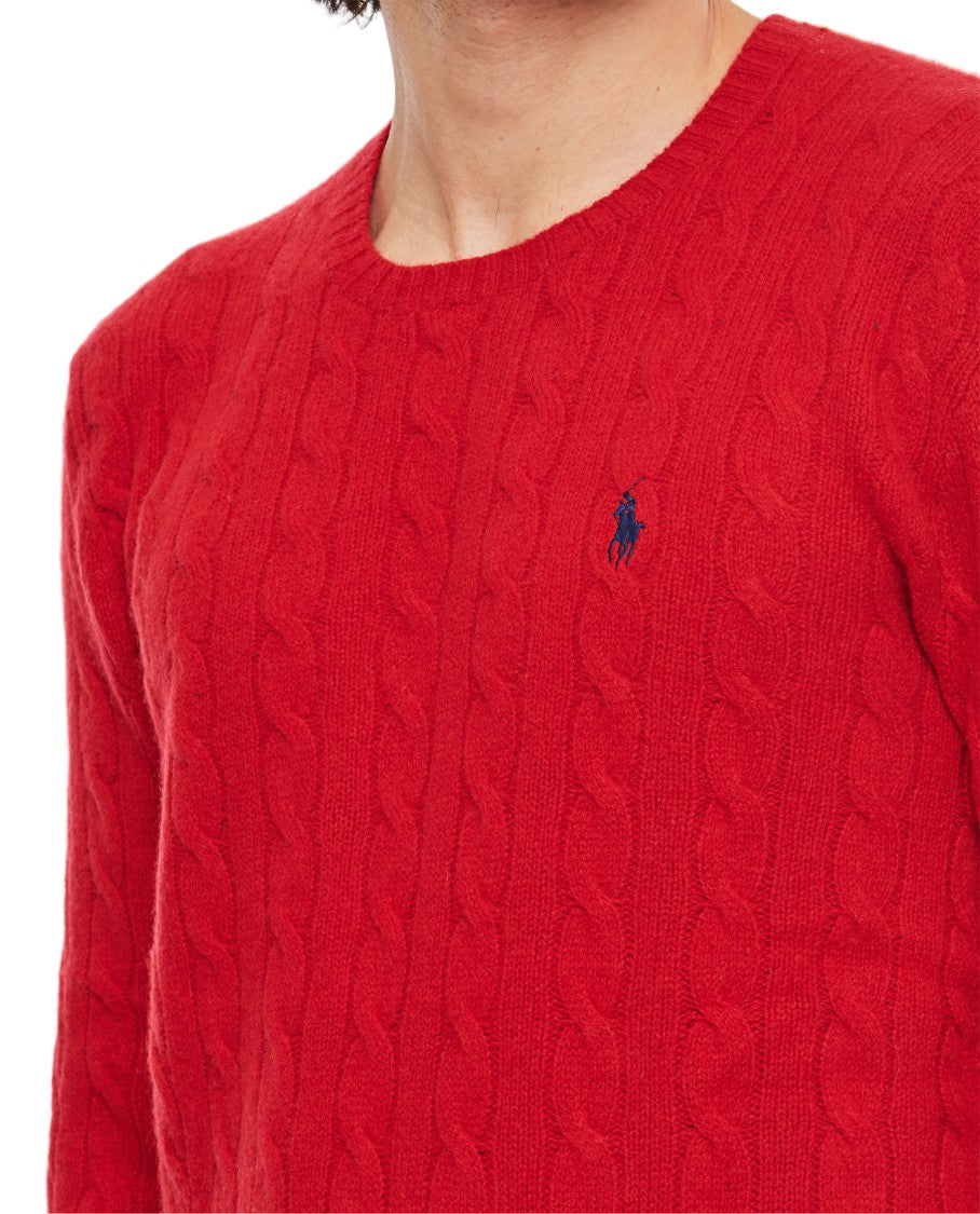 Polo Ralph Lauren Cable-Knit Wool-Cashmere Jumper With Textured Design