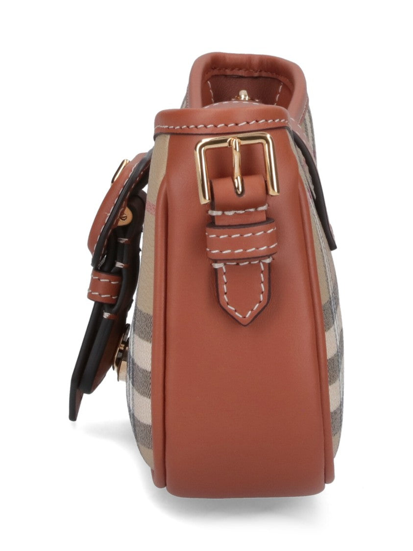 Burberry "Sling" Shoulder Bag, In Beige Fabric