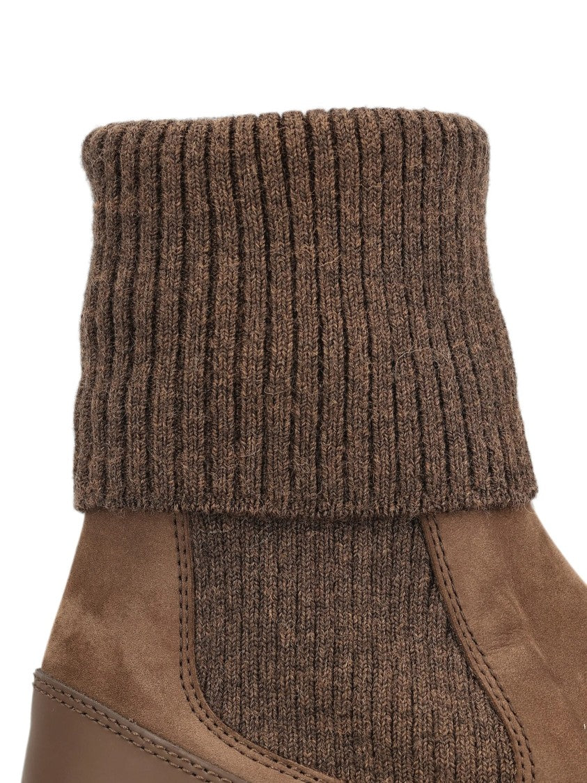 Tod's Sport Run Brown High-Top Sneakers